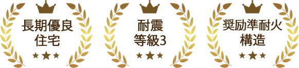 長期優良住宅・耐震等級3・奨励準耐火構造