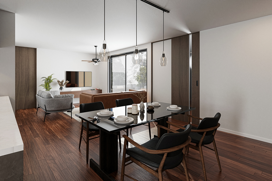 インナーガレージの家