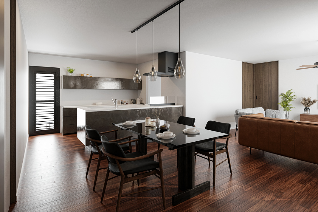 インナーガレージの家