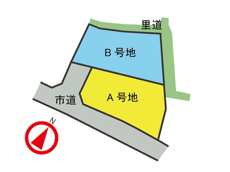 中津市上池永 区画図